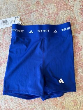 adidas Techfit Women's Compression Bike Shorts - Blue